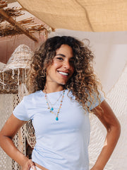 Load image into Gallery viewer, Blue Short Sleeves