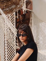 Load image into Gallery viewer, Black Rib Crop Top