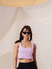 Load image into Gallery viewer, Lilac Crop Top