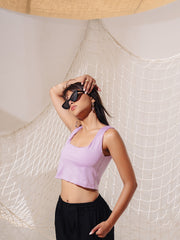 Load image into Gallery viewer, Lilac Crop Top