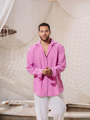 Load image into Gallery viewer, Orchid Men Linen Shirt