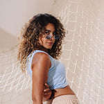 Load image into Gallery viewer, Blue Crop Top
