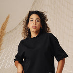 Load image into Gallery viewer, Black Crop Oversized
