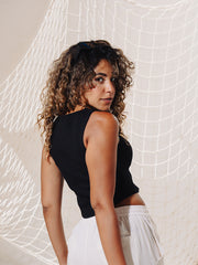 Load image into Gallery viewer, Black Rib Body Tank
