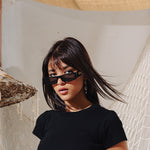 Load image into Gallery viewer, Black Rib Crop Top
