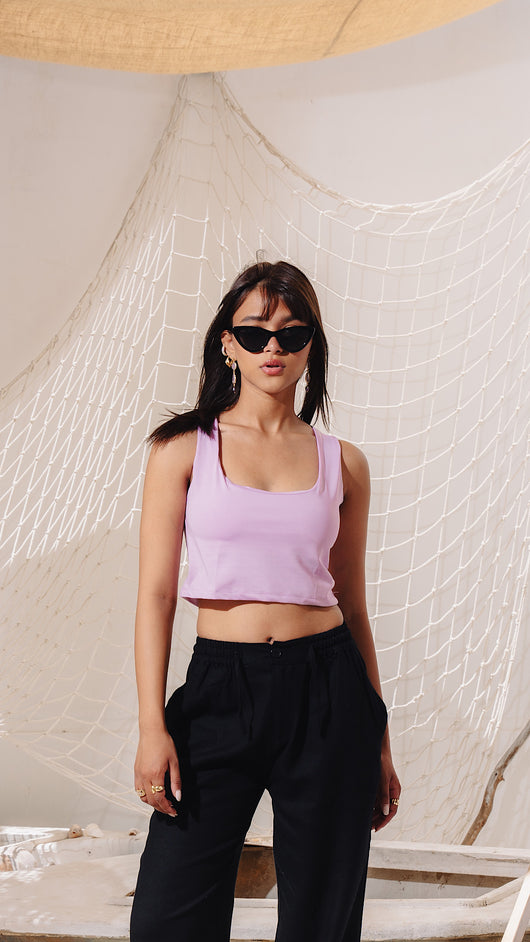 Lilac Crop Top