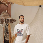 Load image into Gallery viewer, Crown Flowers Off White T-Shirt
