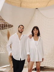 Load image into Gallery viewer, White Linen Shirt
