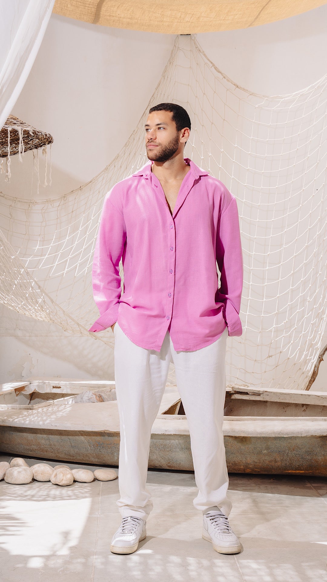 Orchid Men Linen Shirt