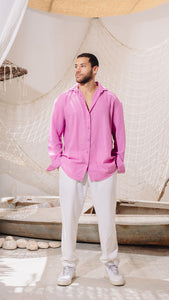 Orchid Men Linen Shirt